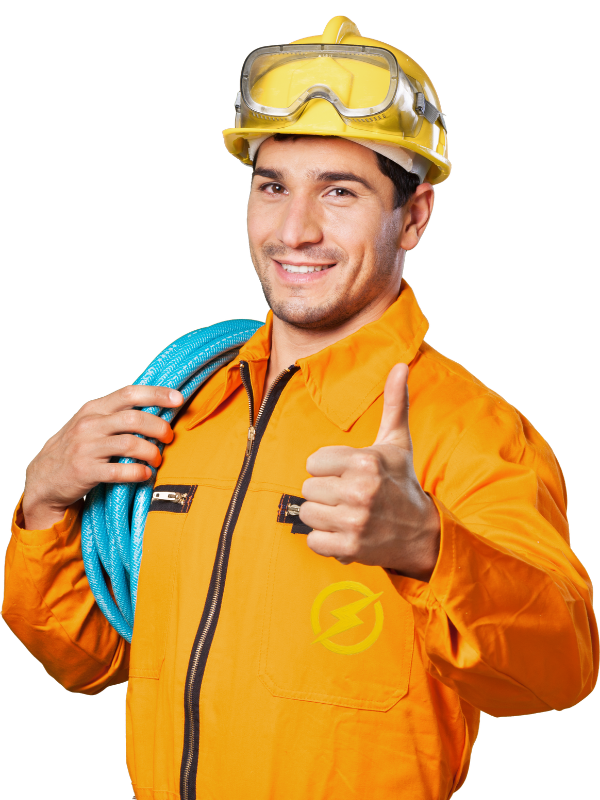 Licensed South Florida electrician in work gear ready for a service call